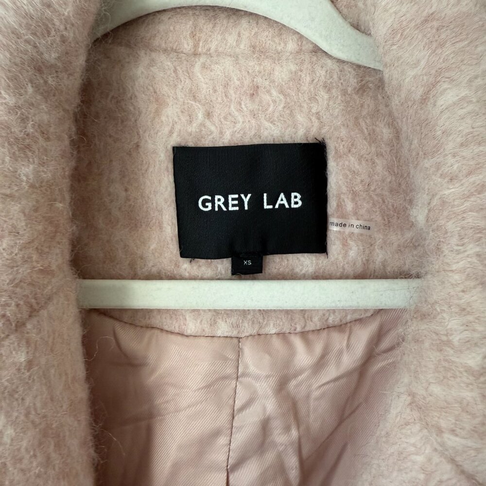 Grey Lab Woman Oversize Longline Wool Blend Coat,  XS - Picture 7 of 11